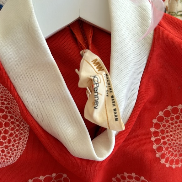 Vintage tomato red 60’s mod tunic - Picture 5 of 7